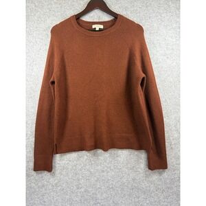 Liverpool Los‎ Angeles Womens Rust Brown Raglan Crewneck Knit Sweater Size M